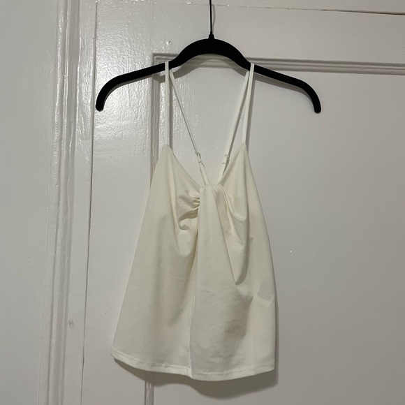 Banana Republic Factory women’s XS white Twist Front Crepe Camisole tank top - Picture 4 of 6